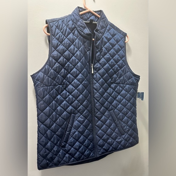 🦺 Karen Scott Quilted Vest - Size M, Navy (NEW) 🌟 - Picture 5 of 12